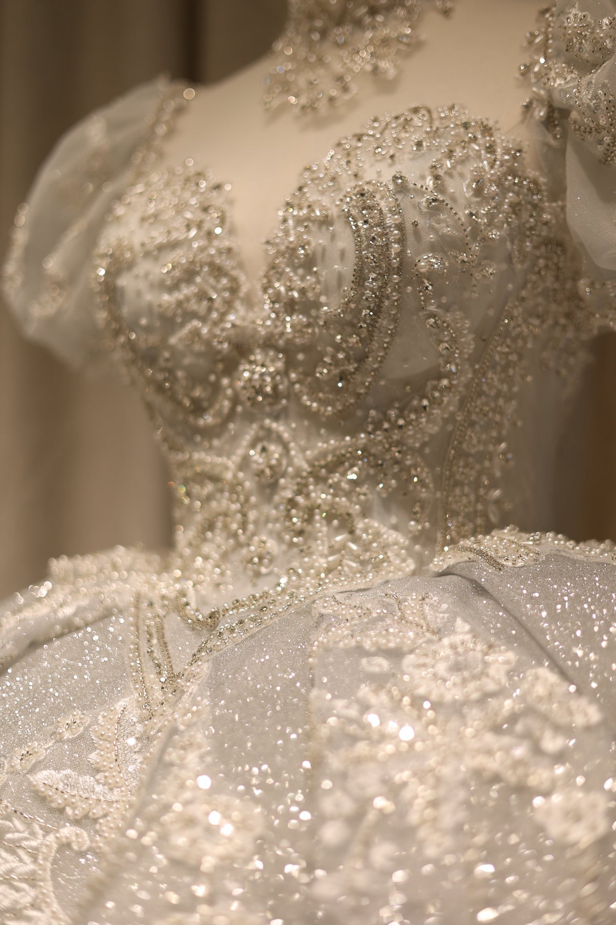 Luxury Cinderella-Inspired Ball Gown Wedding Dress RS003