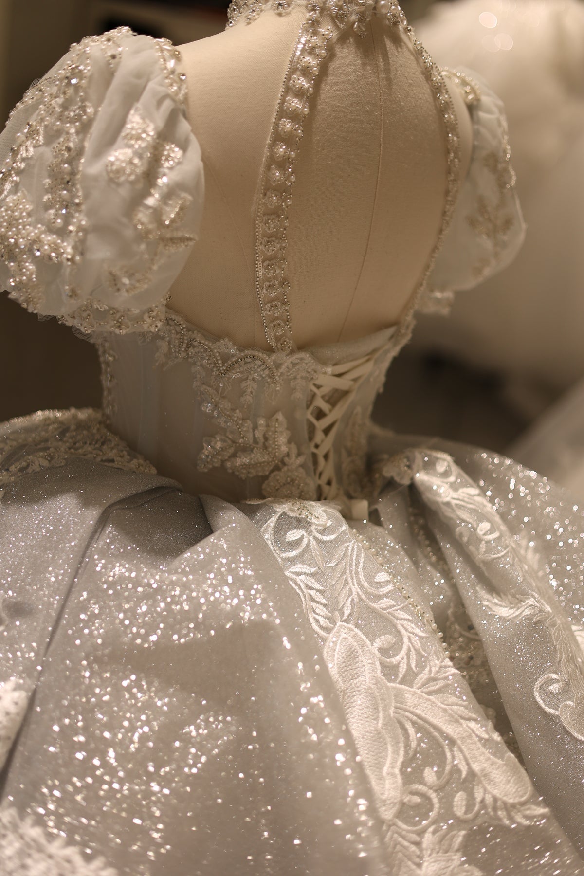 Luxury Cinderella-Inspired Ball Gown Wedding Dress RS003