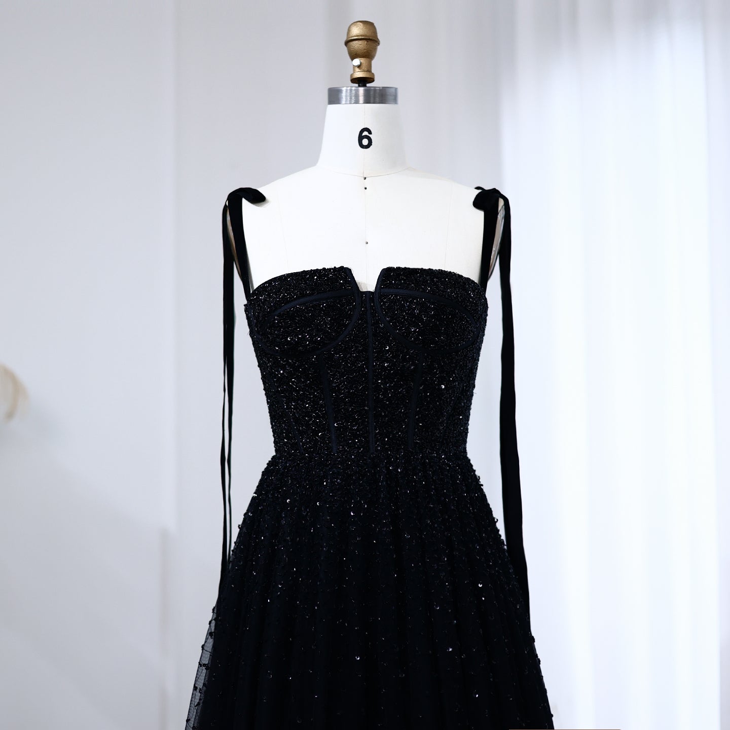 Luxury Beaded Red Evening Dresses with Straps SS263