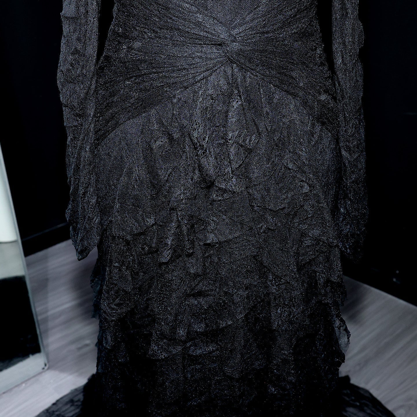 Elegant Blue Off Shoulder Lace Evening Dress SF519