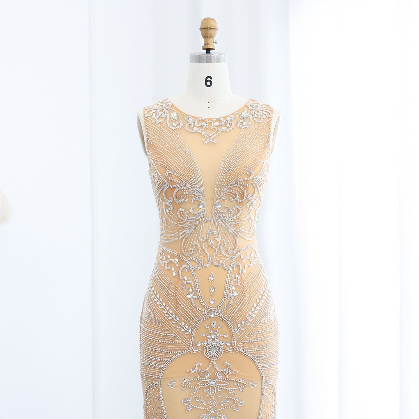 For Sale Champagne Mermaid Prom Dresses SS255L