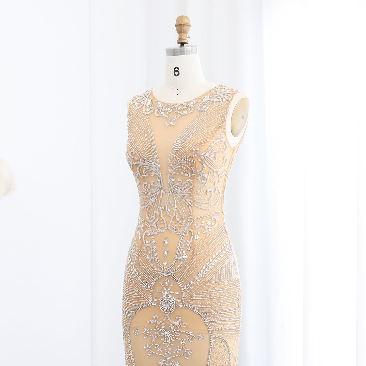 For Sale Champagne Mermaid Prom Dresses SS255L