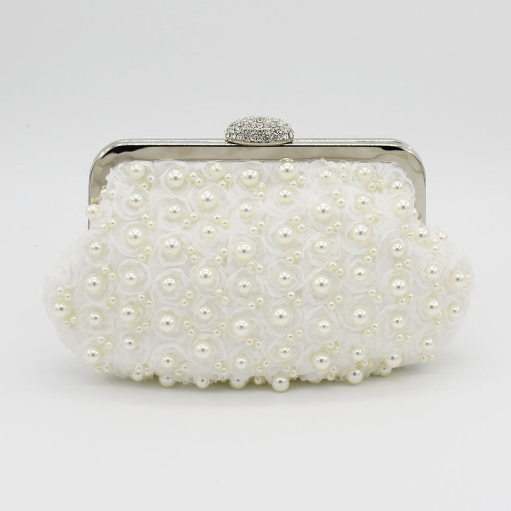 Rosaline Pearl Clutch