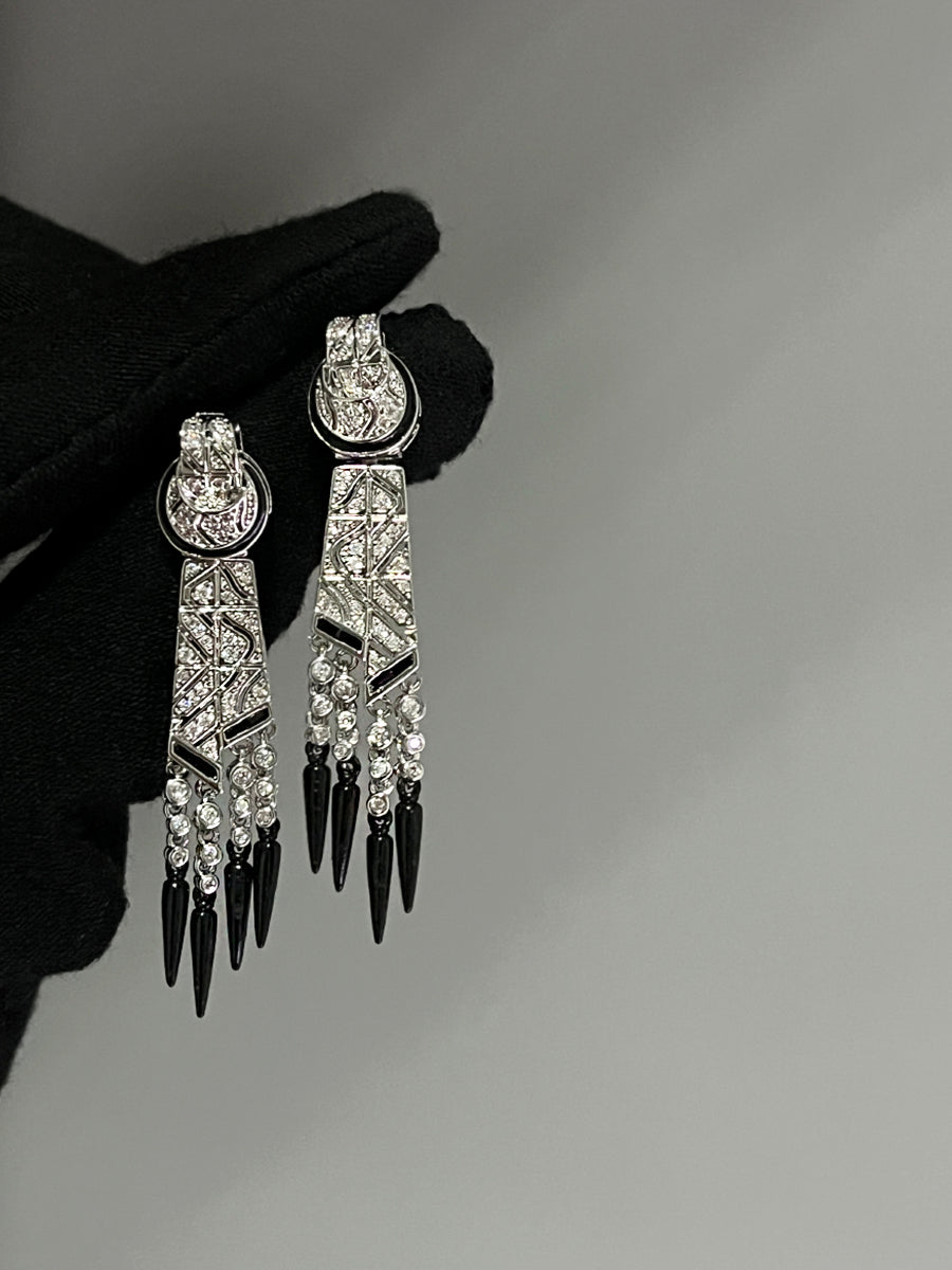 French Luxe Ribbon Stud Earrings