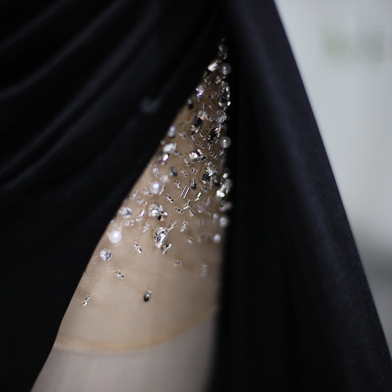 For Sale Luxury Purple High Slit Long Cocktail Party Dress RM128