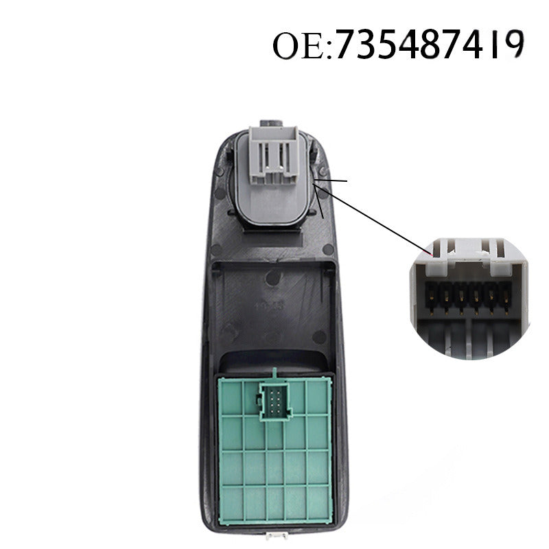 Power Window Switch 735487419 / 735487423 Compatible with Peugeot / Citroen / Fiat vehicles
