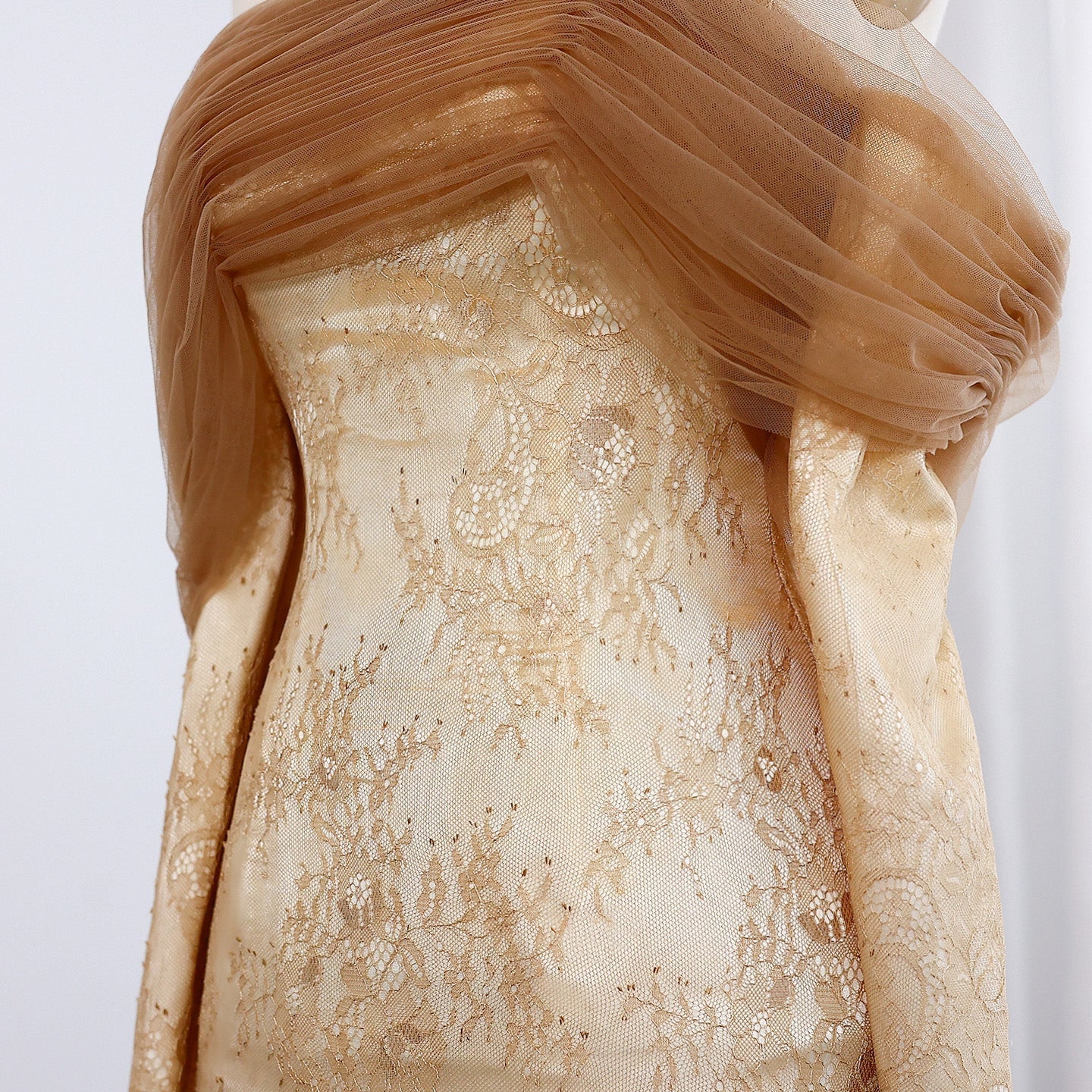 Elegant Green Off Shoulder Lace Evening Dress SF254