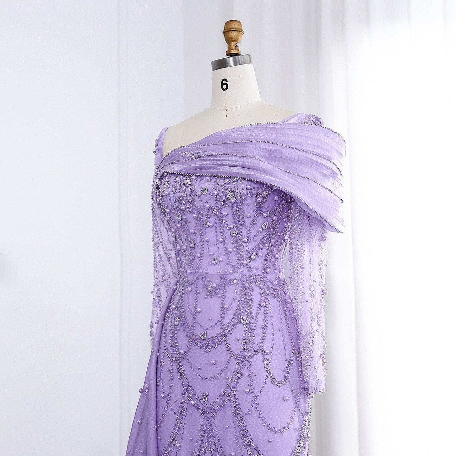 Luxury Nude Crystal Evening Dress with Overskirt SS256