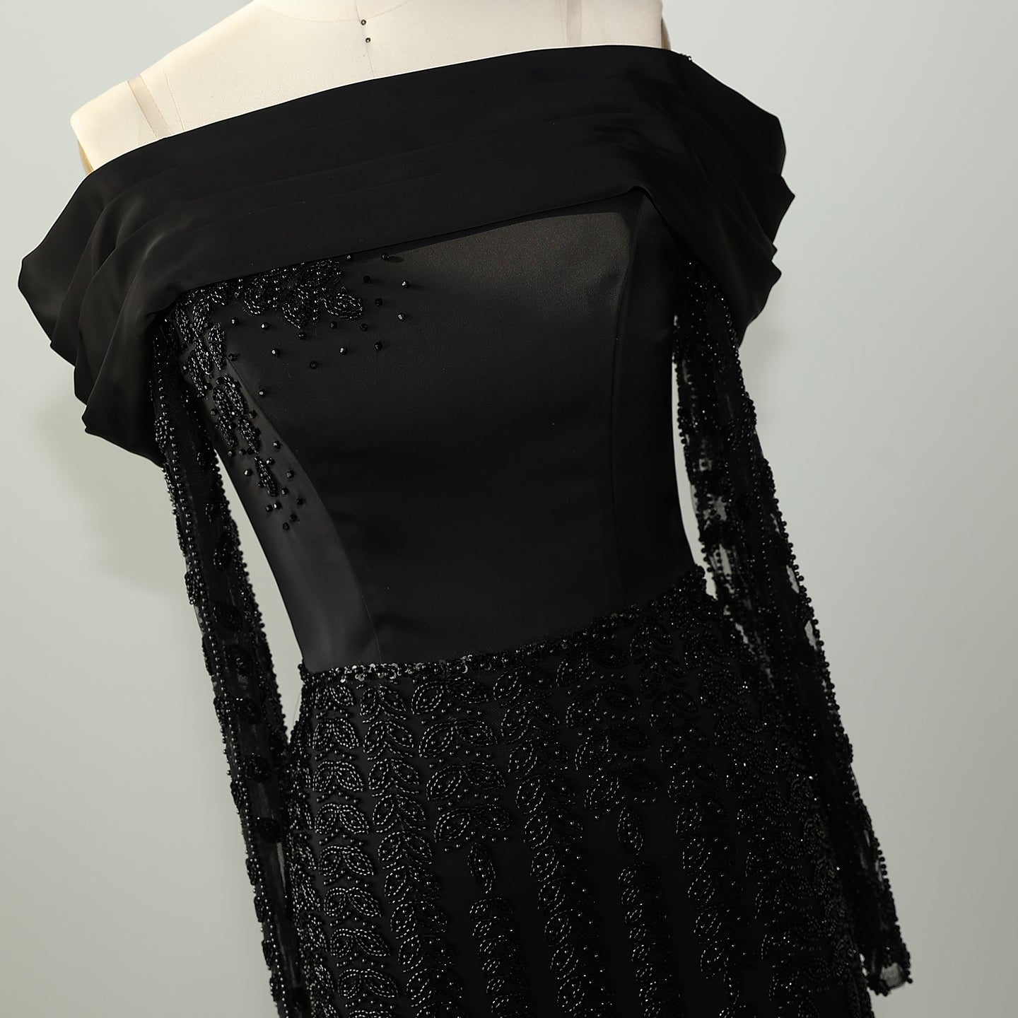 Elegant Off Shoulder Long Sleeves Evening Dress SS695