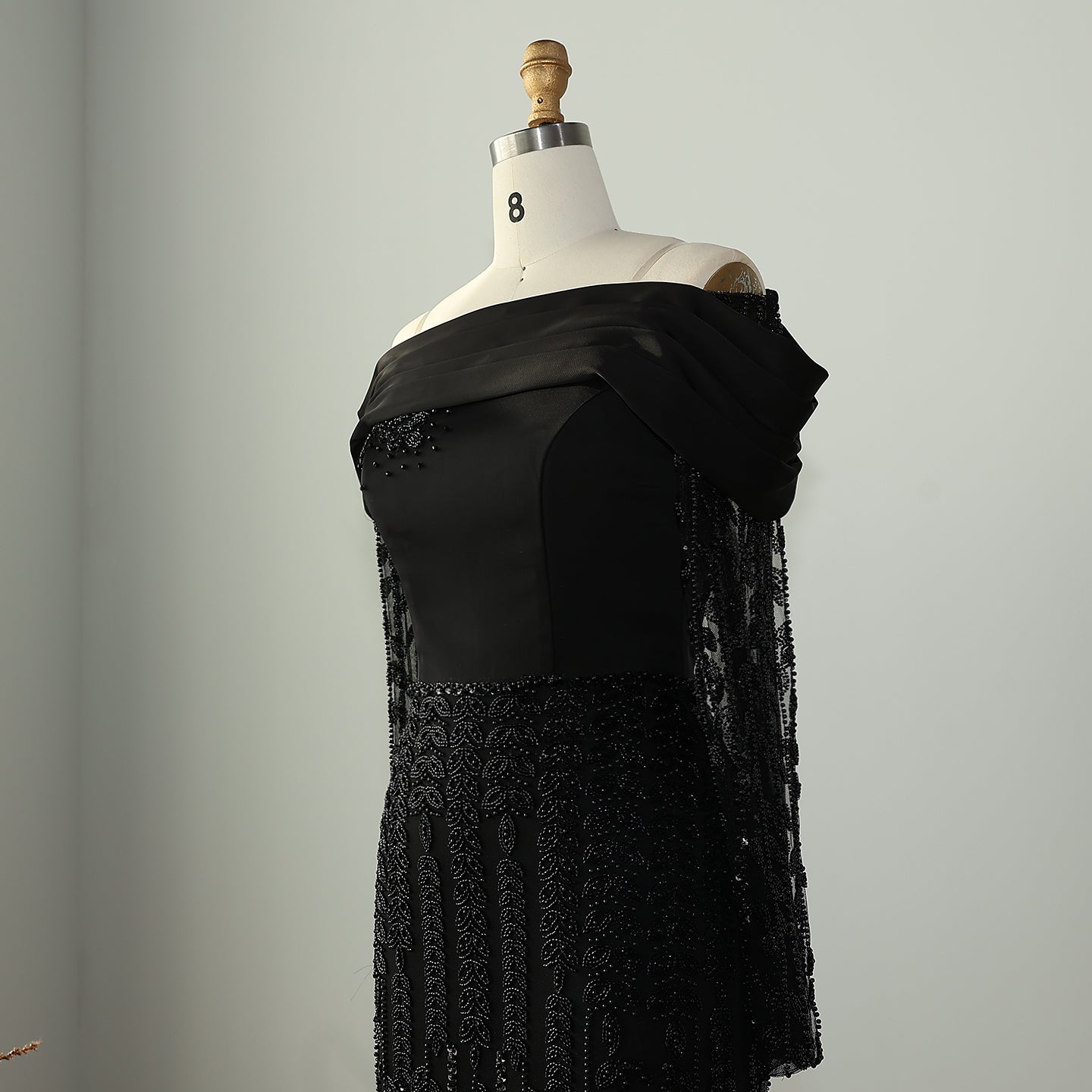 Elegant Off Shoulder Long Sleeves Evening Dress SS695