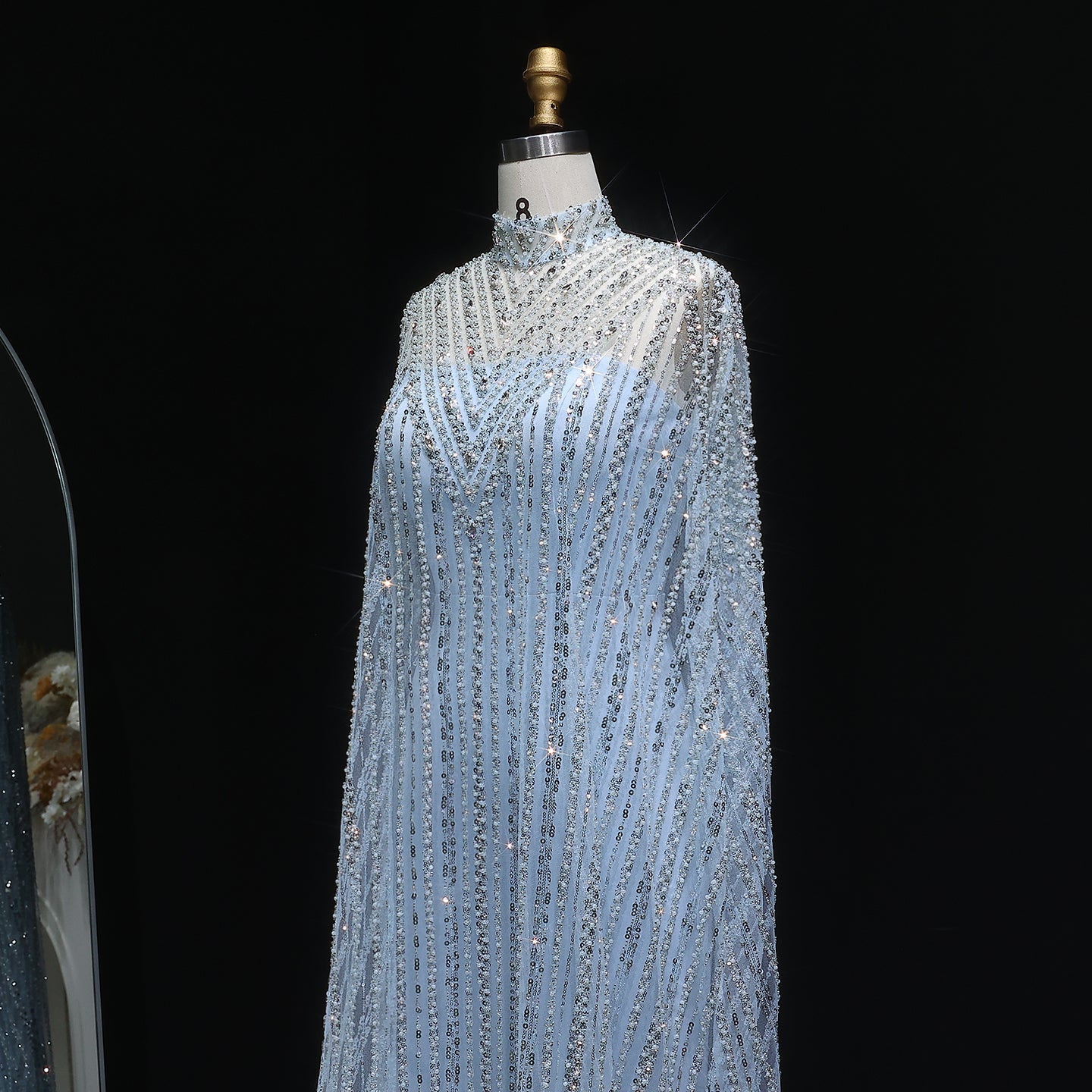 Luxury Dubai Kaftan Arabic 2 Pieces Evening Dress SS691