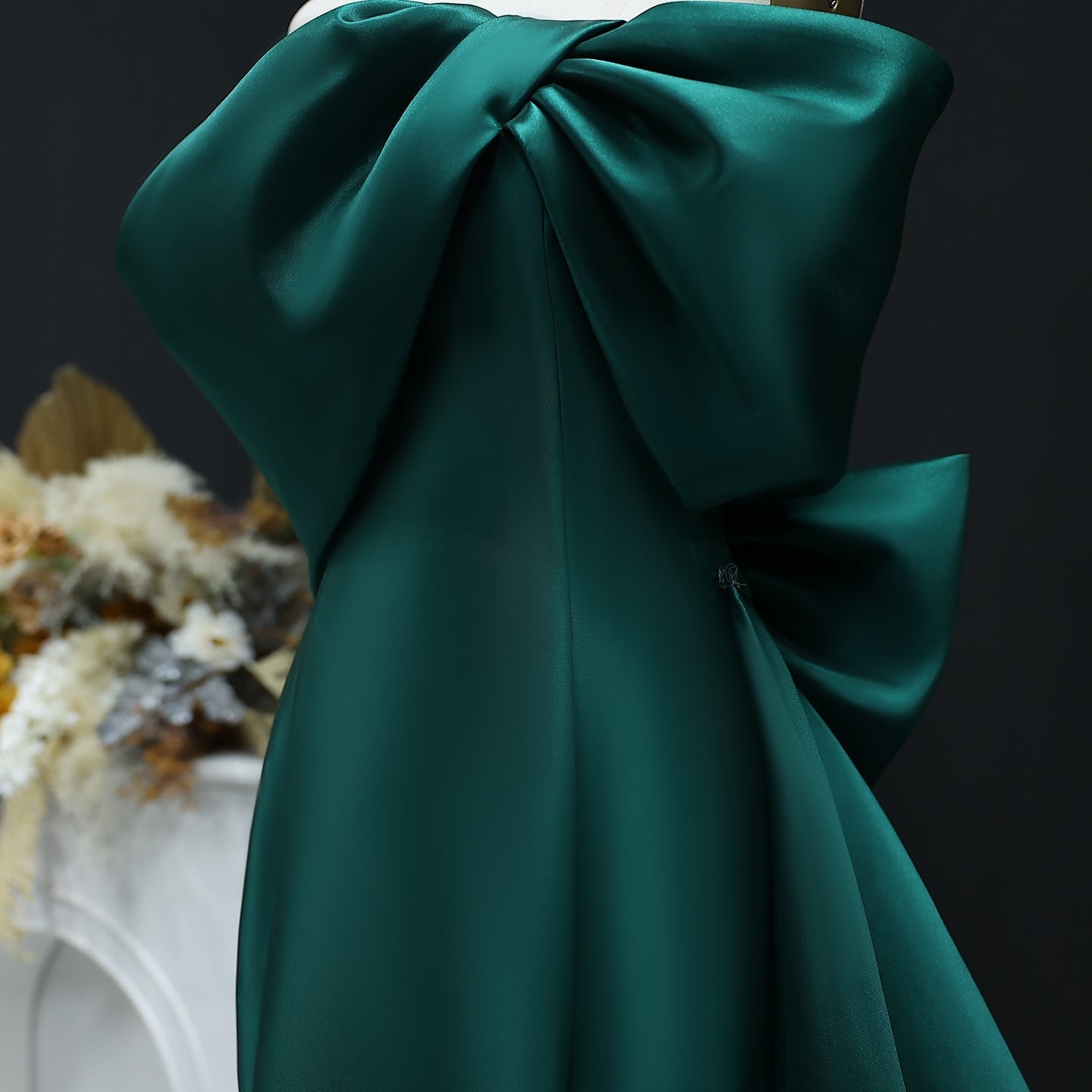 Elegant Off Shoulder Lilac Evening Dress with Overskirt SS400