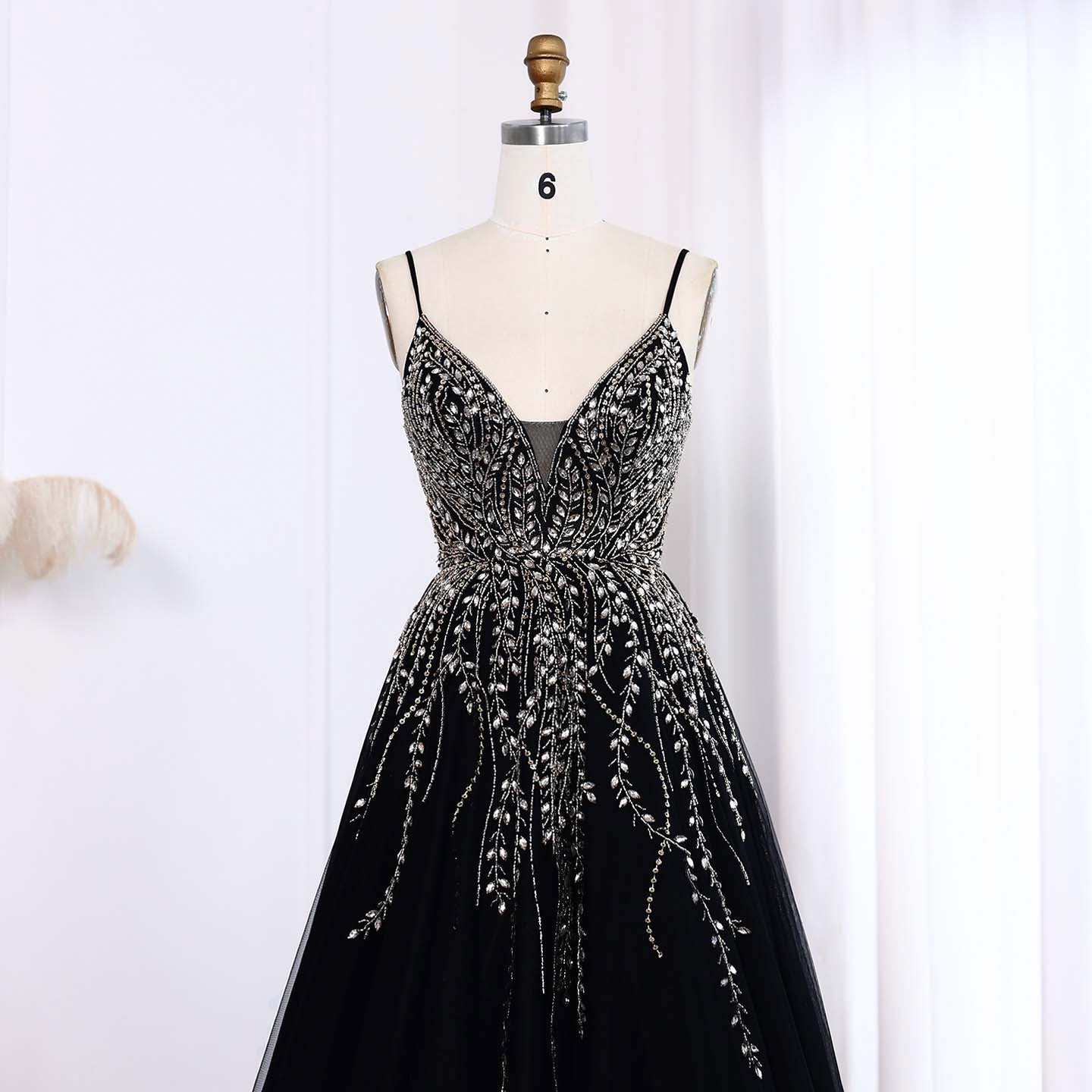 Luxury Crystal Pink Evening Dress with ruffles SS584