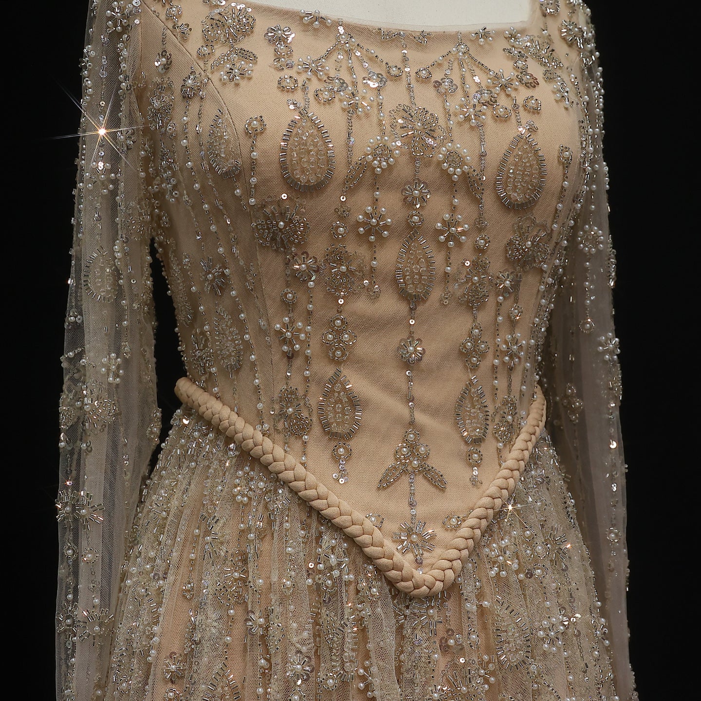 Luxury Sage Green Spaghetti A-Line Evening Dress SS693