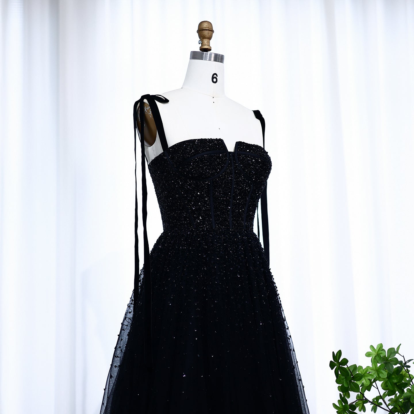 Luxury Beaded Red Evening Dresses with Straps SS263