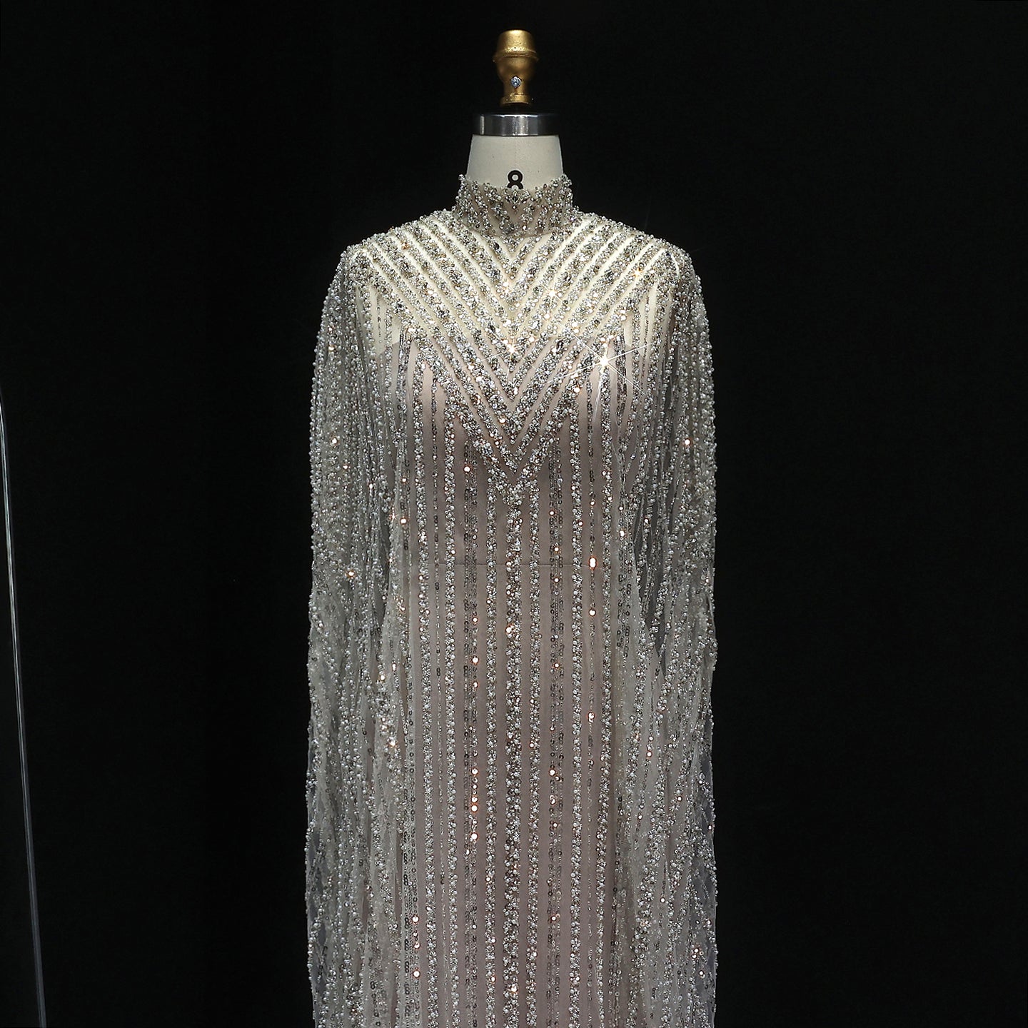 Luxury Dubai Kaftan Arabic 2 Pieces Evening Dress SS691