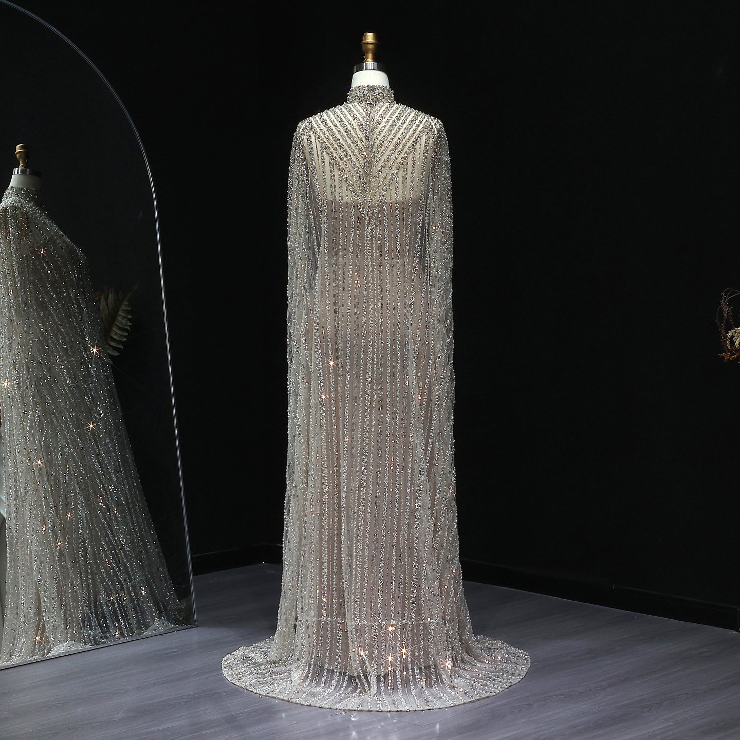 Luxury Dubai Kaftan Arabic 2 Pieces Evening Dress SS691