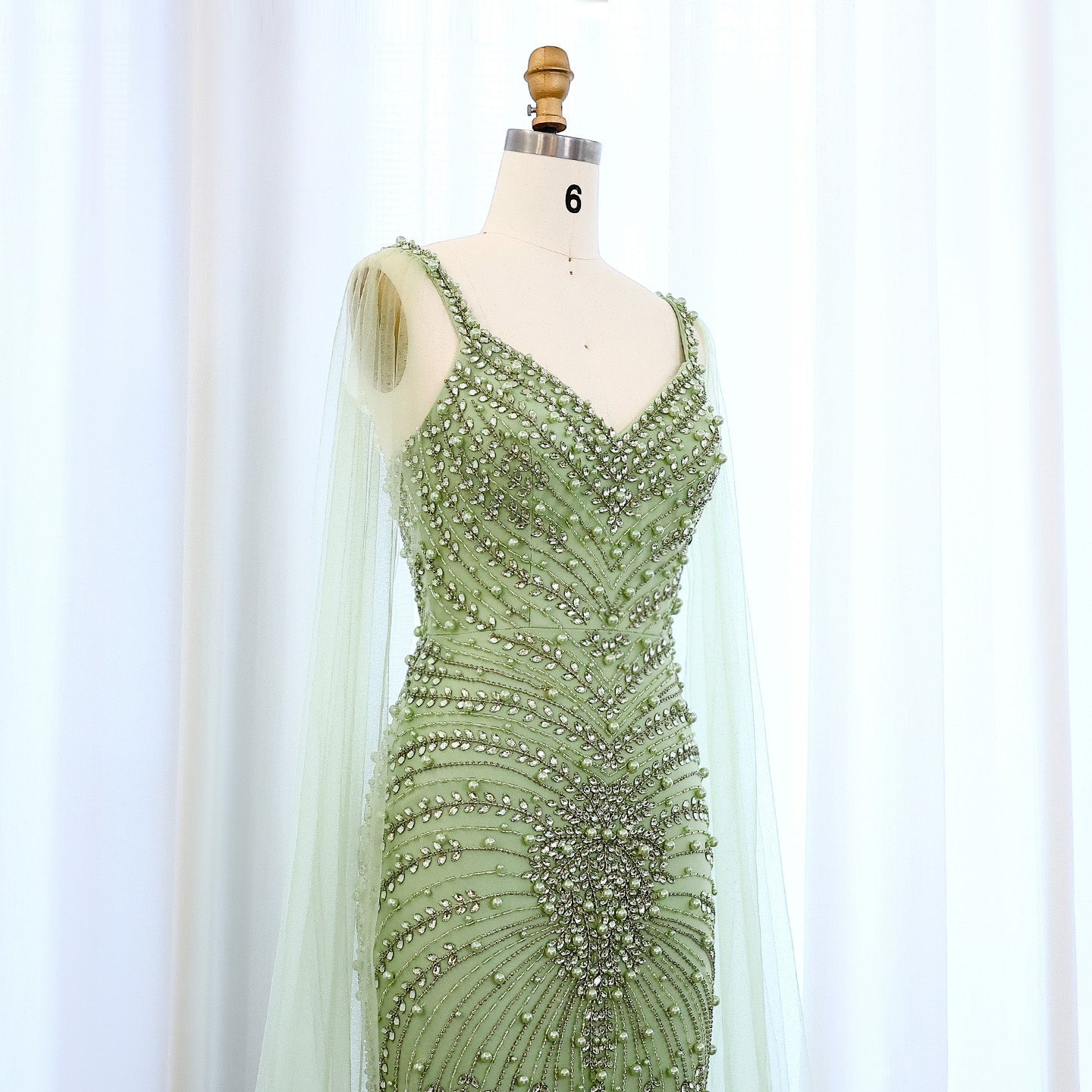 Luxury Rhinestones Silver Nude Spaghetti Evening Dress SS188