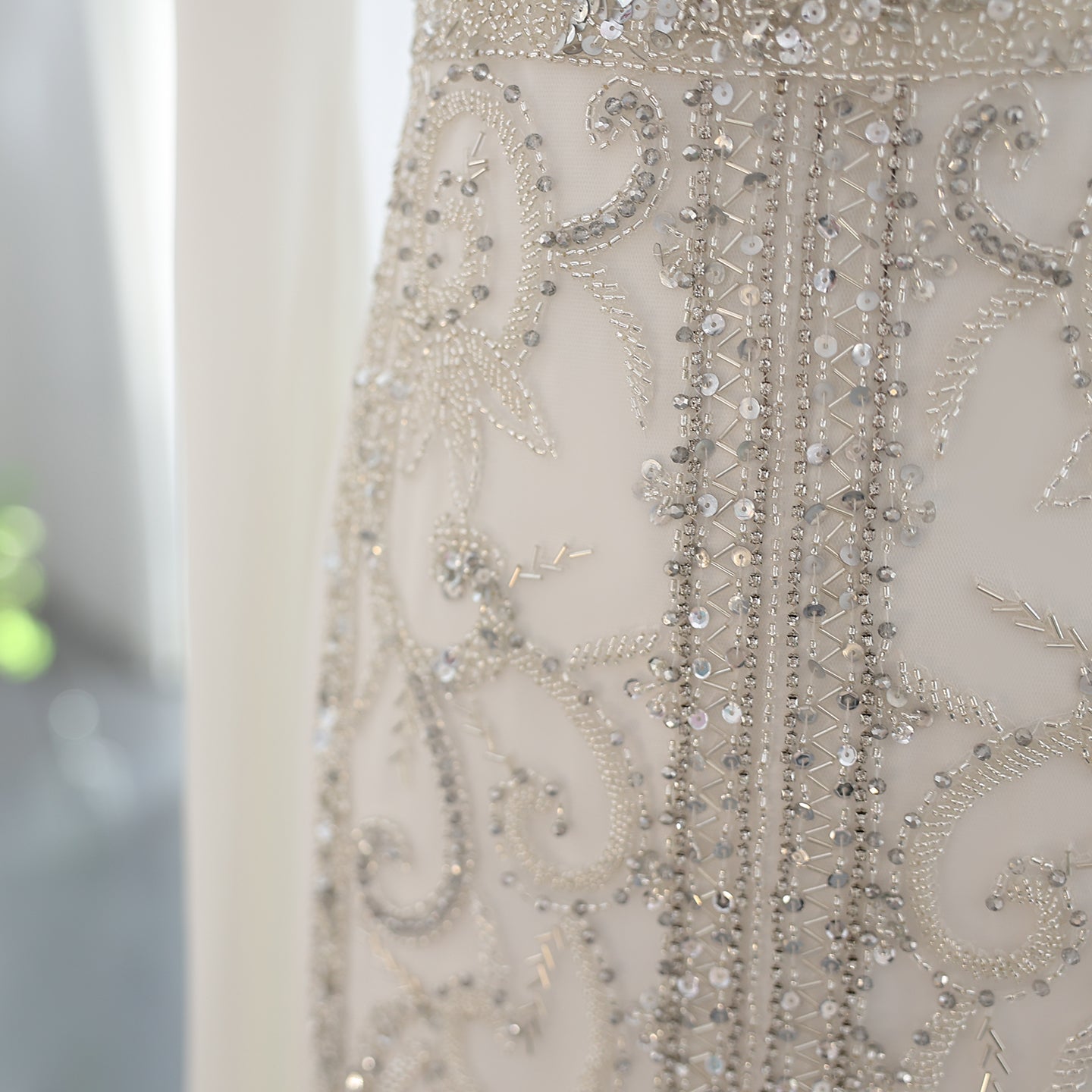 Luxury Blue Muslim Evening Dress with Cape Sleeves SS365