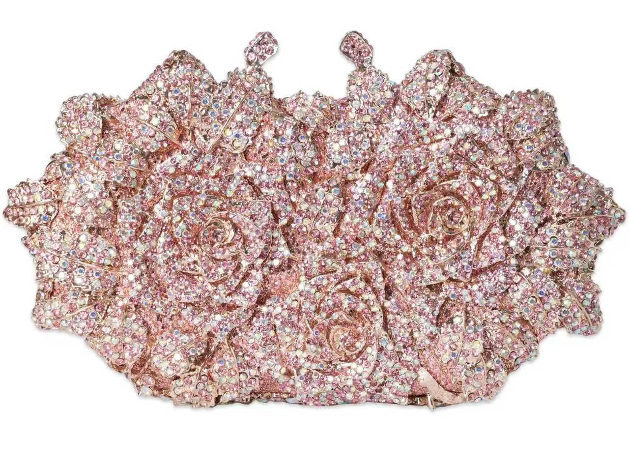 Rose-Shaped Party Clutch