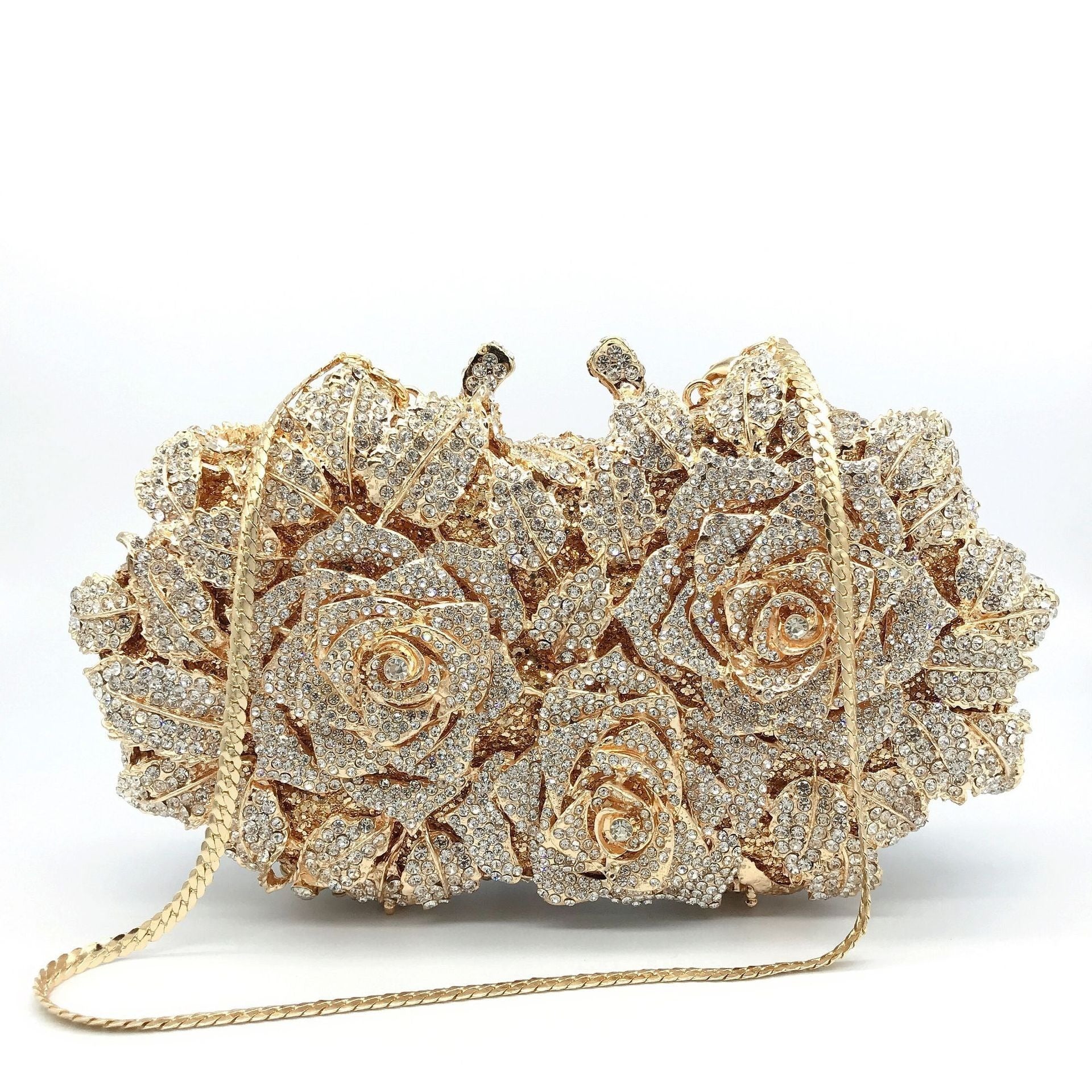 Rose-Shaped Party Clutch