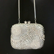 Crystal-Embellished Evening Clutch