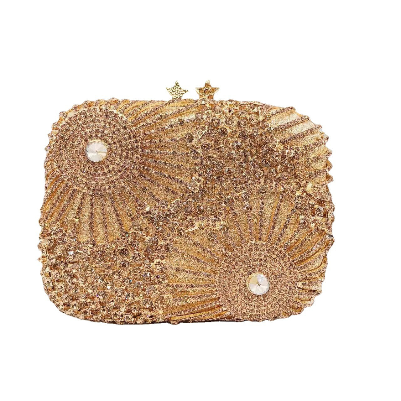 Crystal-Embellished Evening Clutch