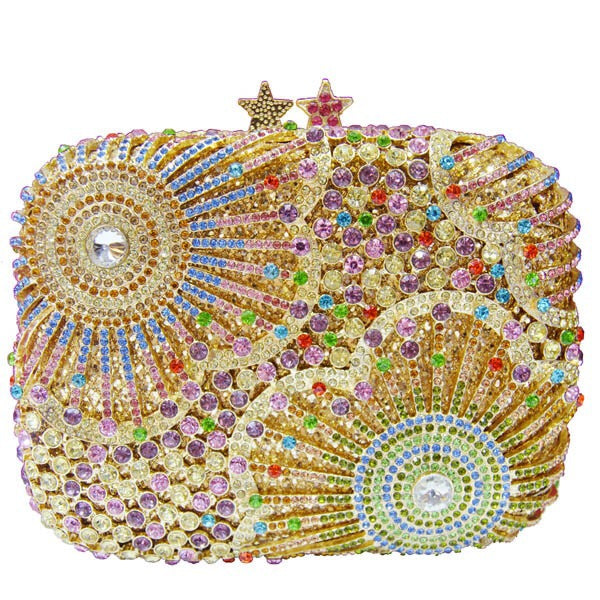 Crystal-Embellished Evening Clutch