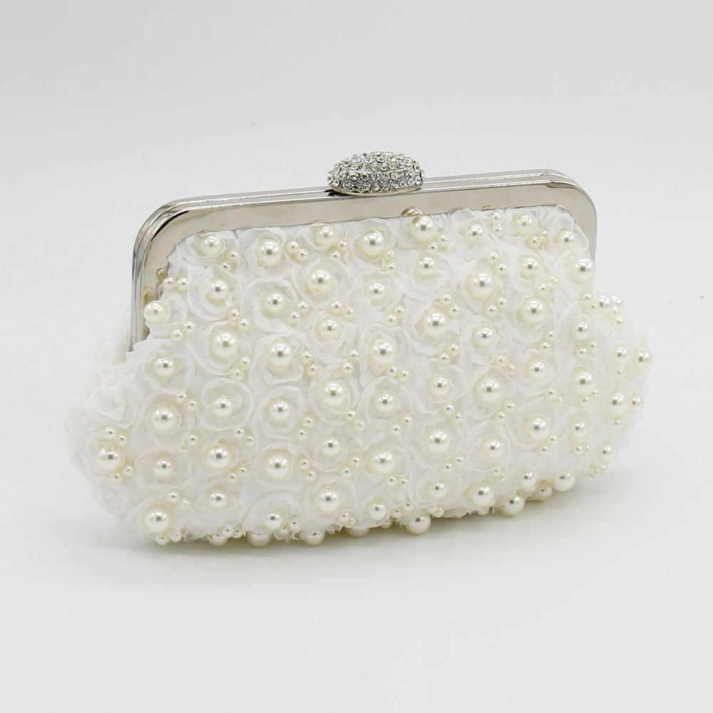 Rosaline Pearl Clutch