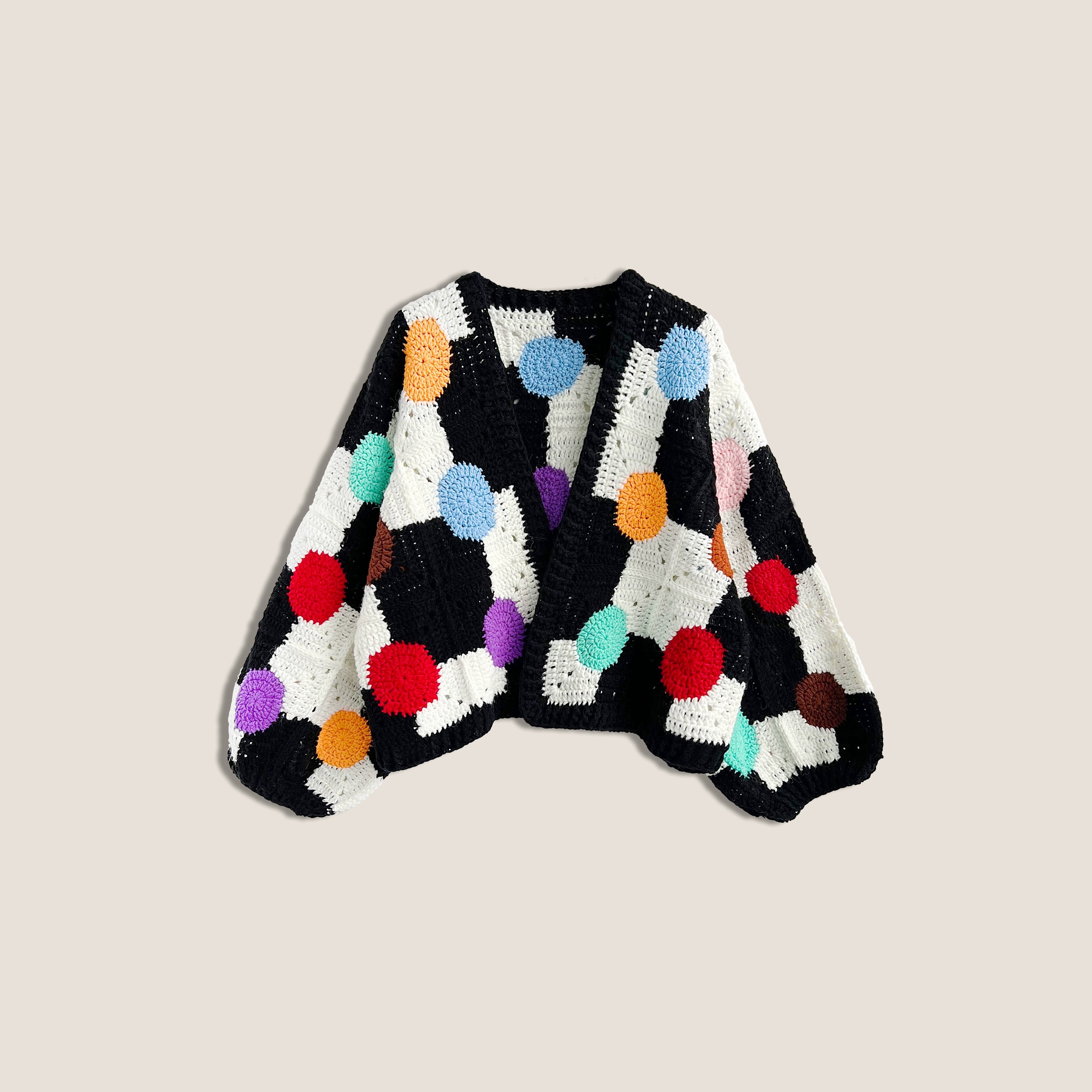 Vintage handmade versatile pure woven sweater