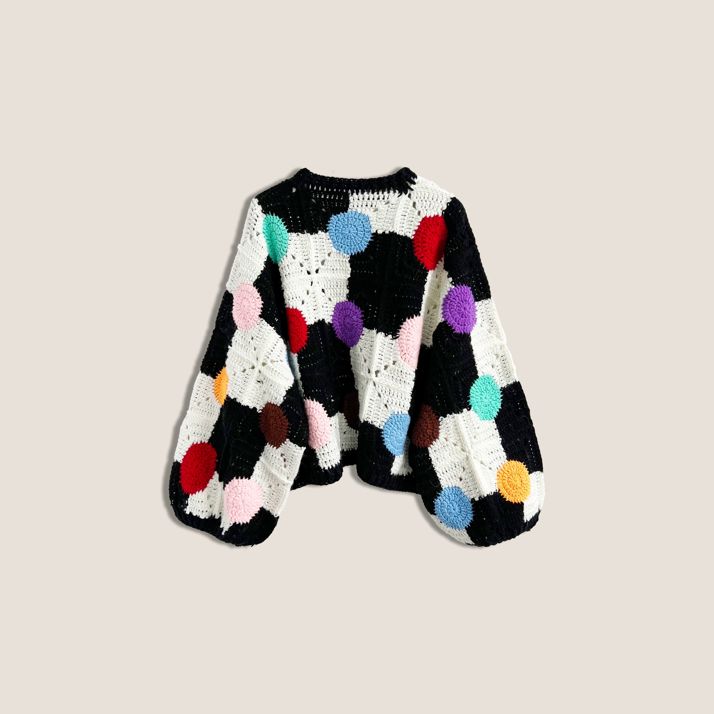 Vintage handmade versatile pure woven sweater