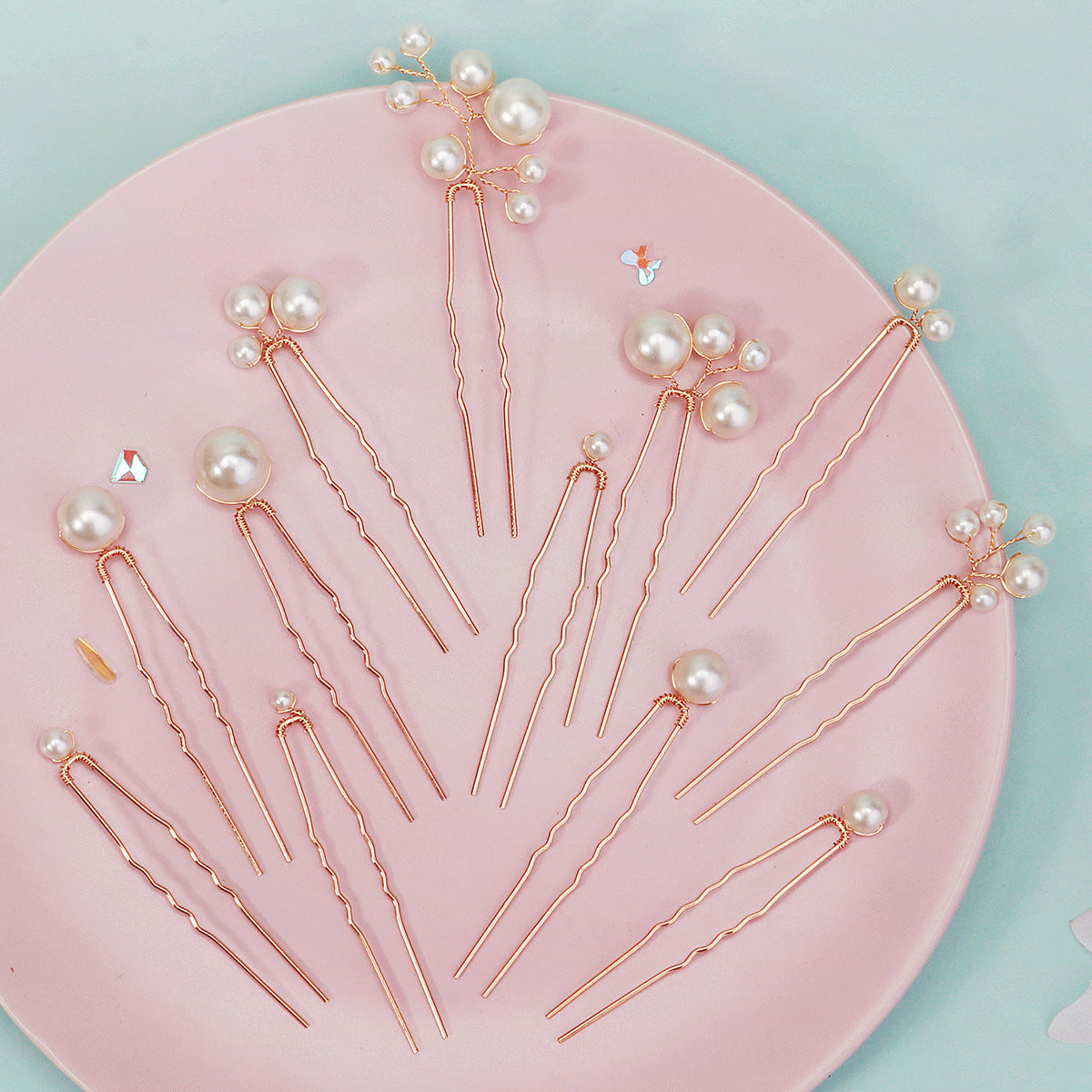 Handmade Pearl Hairpin(12 pieces)