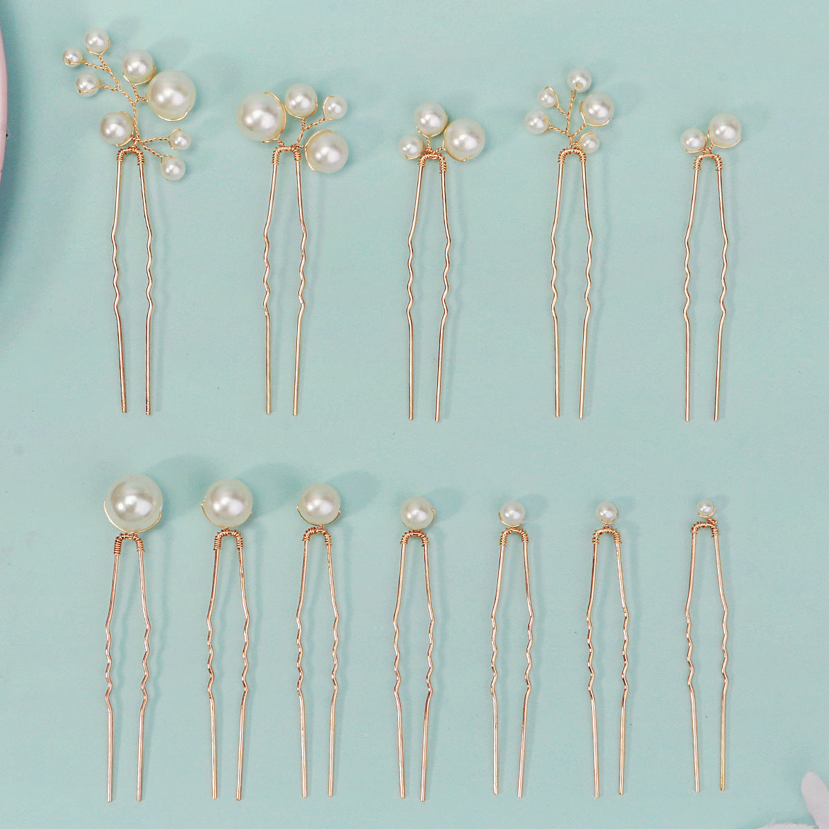 Handmade Pearl Hairpin(12 pieces)