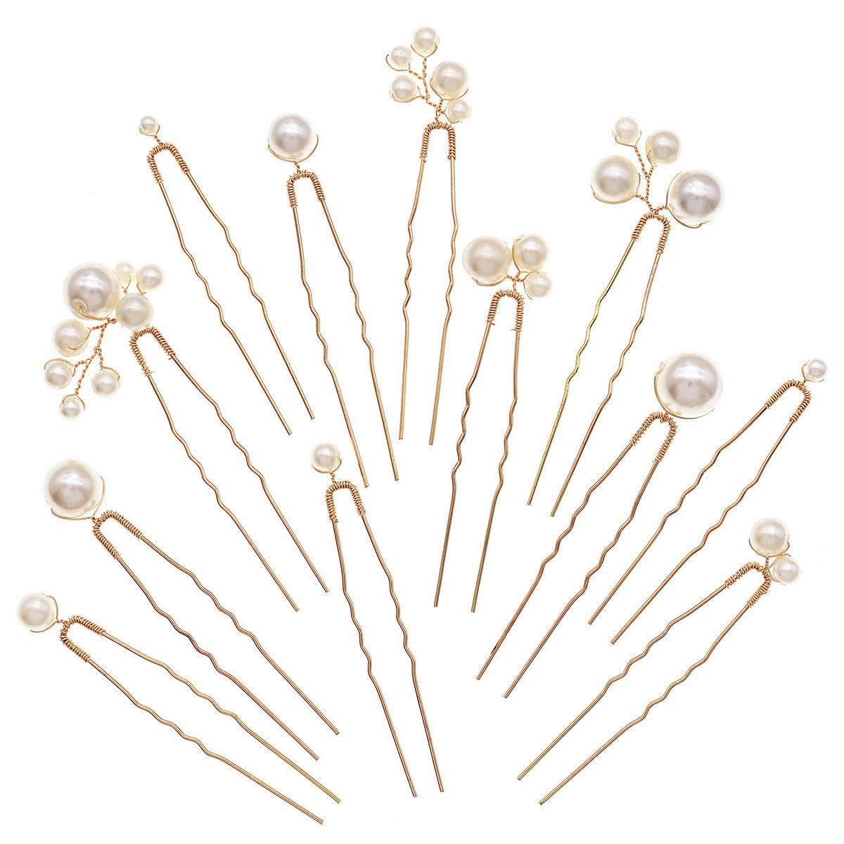 Handmade Pearl Hairpin(12 pieces)
