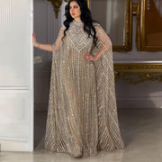 Luxury Dubai Kaftan Arabic 2 Pieces Evening Dress SS691