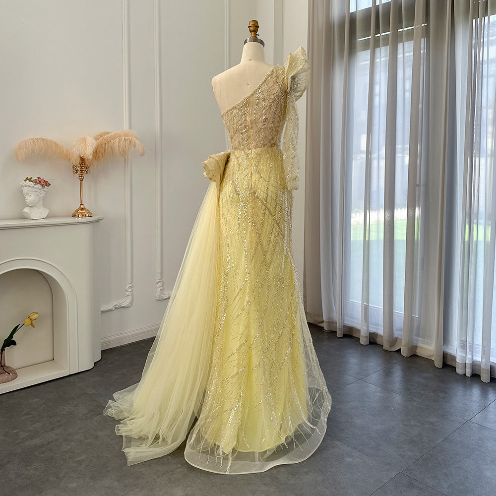 For Sale Fuchsia One Shoulder Slit Evening Dress SS360L