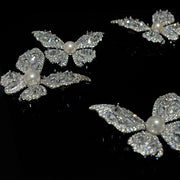 Luxe Butterfly Pearl Brooch