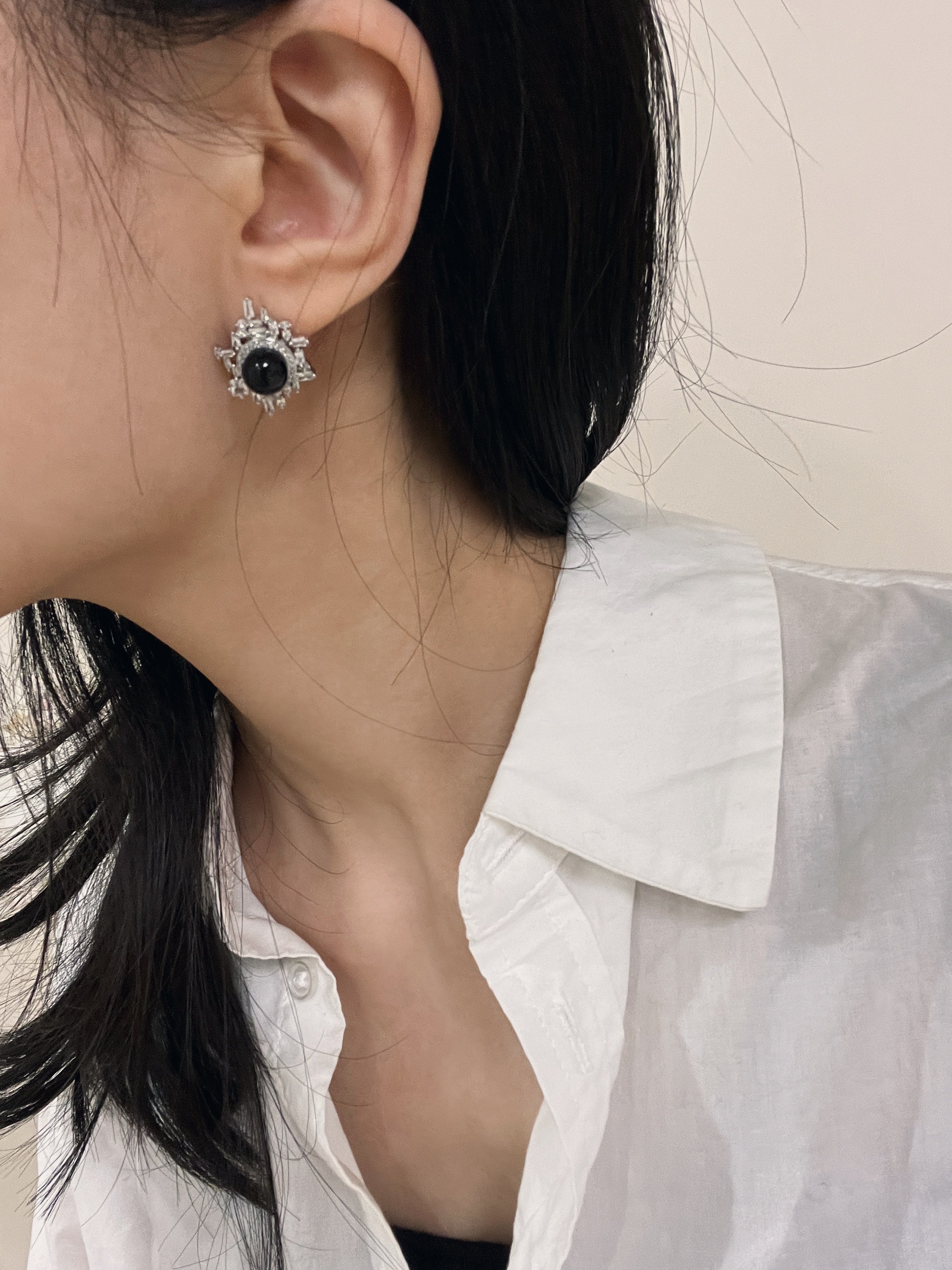 Vintage Onyx Elegance Jewelry Set