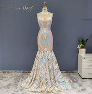 Luxury Sequin Mermaid Prom Dresses RM150  Nude / US 16