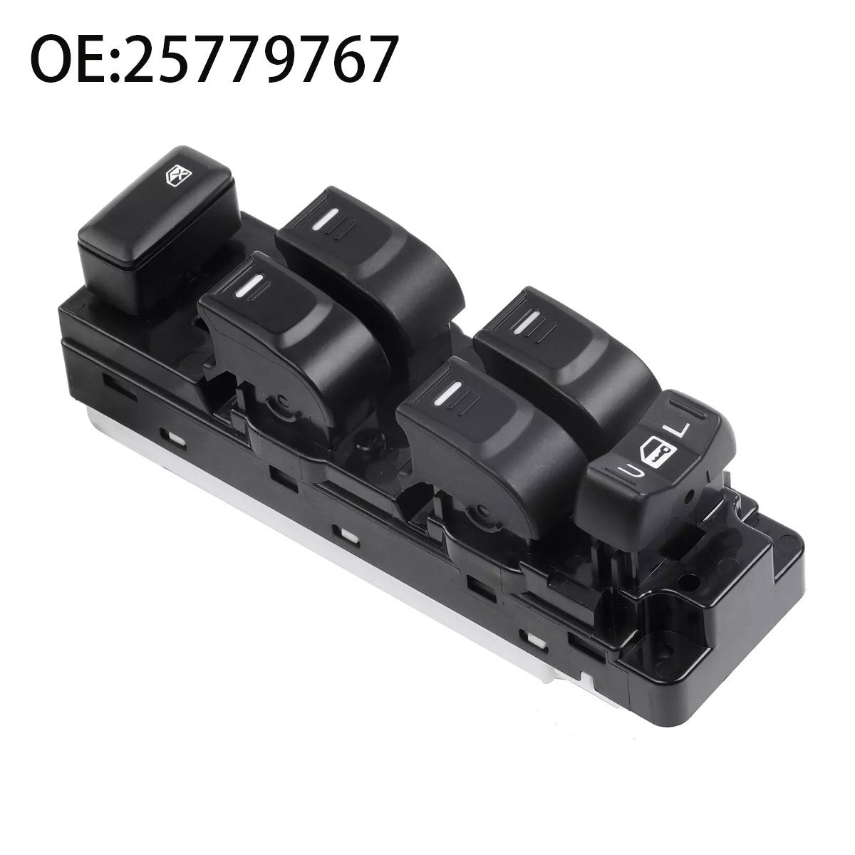 Power Window Switch 25779767 / 2577976708, Compatible with Chevrolet, 2008-2012