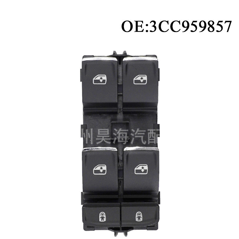 Power Window Switch 3CC959857, Compatible with Volkswagen, Skoda