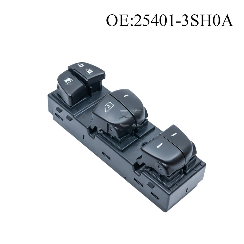 Power Window Switch 25401-3SH0A / 25401-3TA5A, Compatible with Nissan