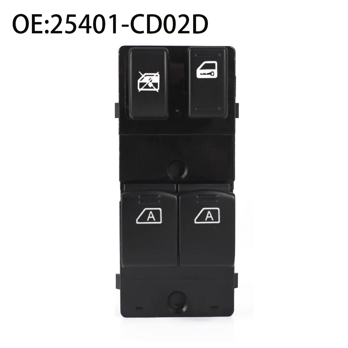 Power Window Switch 25401-CD02D / 0308350Z, Compatible with Nissan, 2003-2008