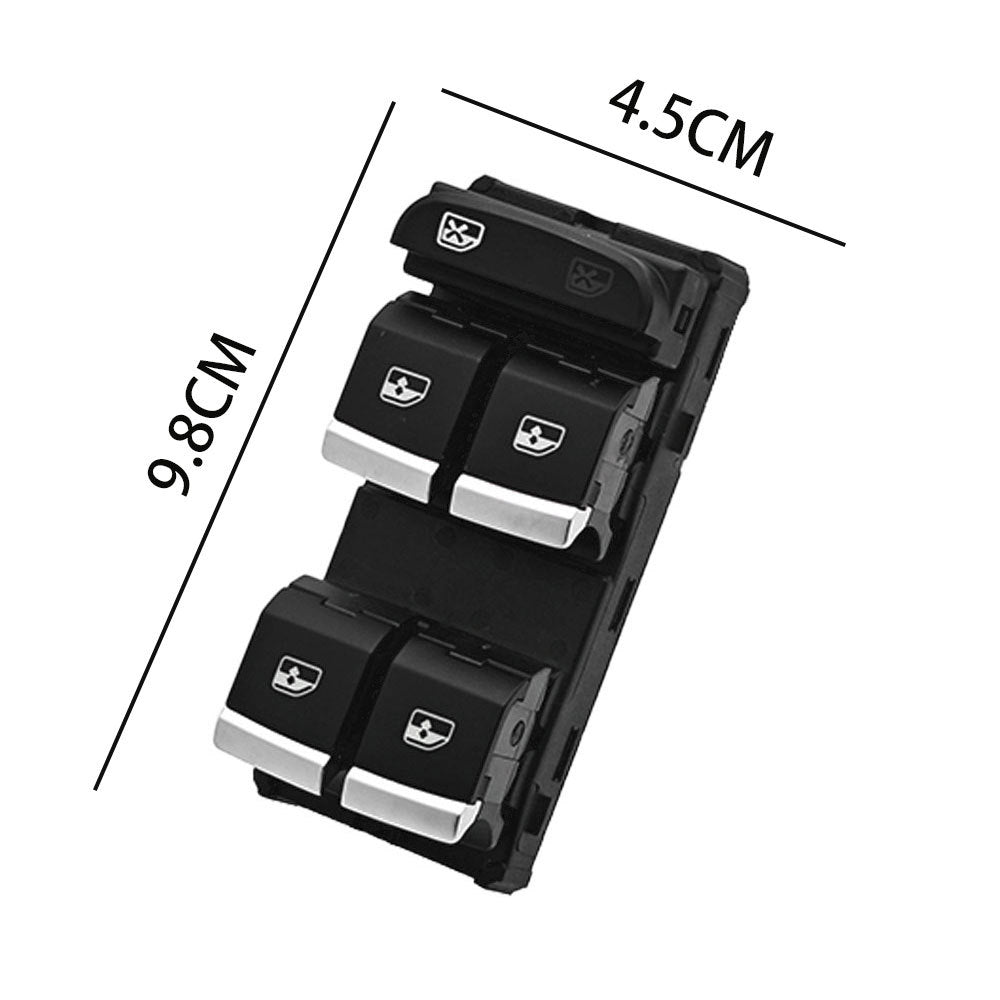 Power Window Switch 8WD959851 / 8WD959851A4, Compatible with Audi (Left / Driver Side)