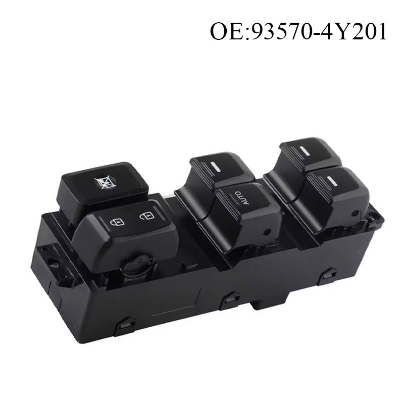 Power Window Switch 93570-4Y201 / 1517RIO, Compatible with Kia, 2015-2017