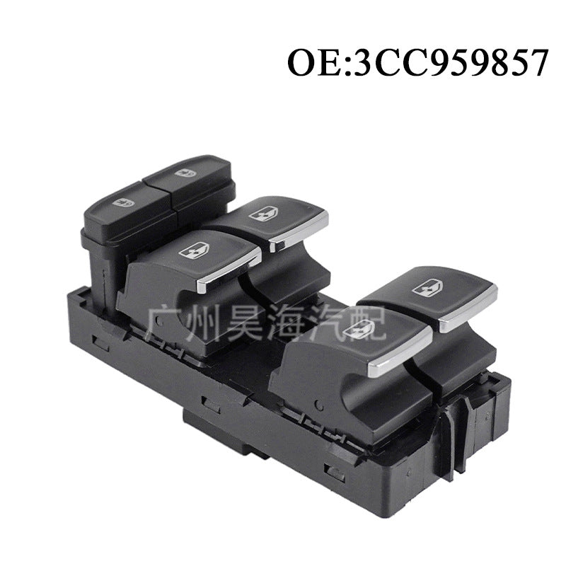Power Window Switch 3CC959857, Compatible with Volkswagen, Skoda