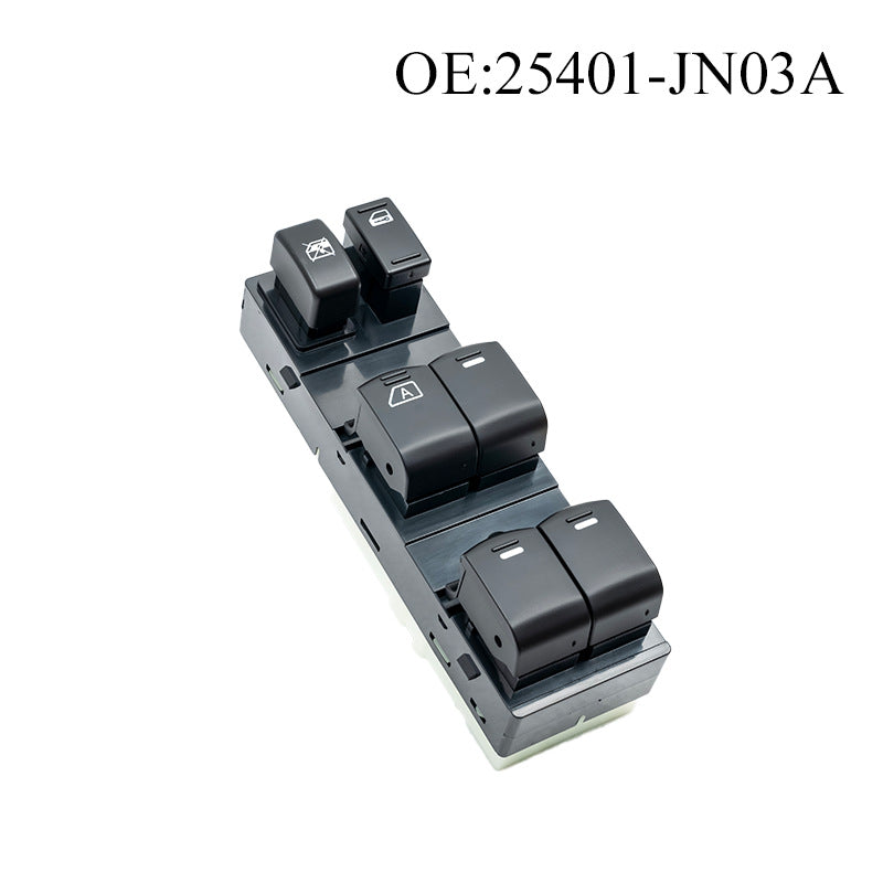 Power Window Switch 25401-JN03A / JN03A, Compatible with Nissan (For Left-Hand Drive)