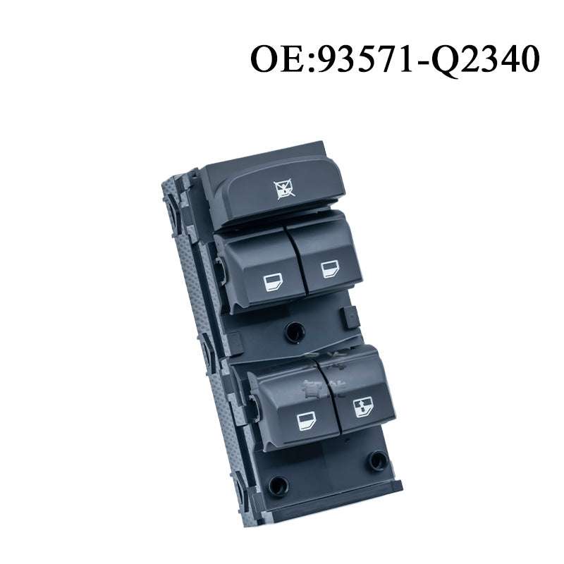 Power Window Switch 93571-Q2340 / Q2340, Compatible with Kia (Left / Driver Side)