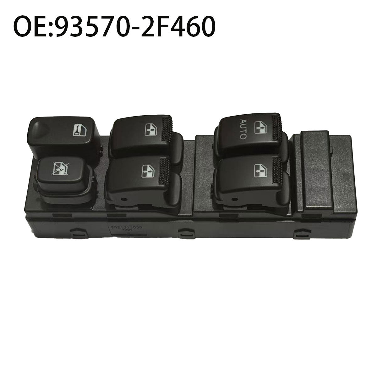 Power Window Switch 93570-2F460 / 2F460, Compatible with Kia, 2003-2009 (Left / Driver Side)