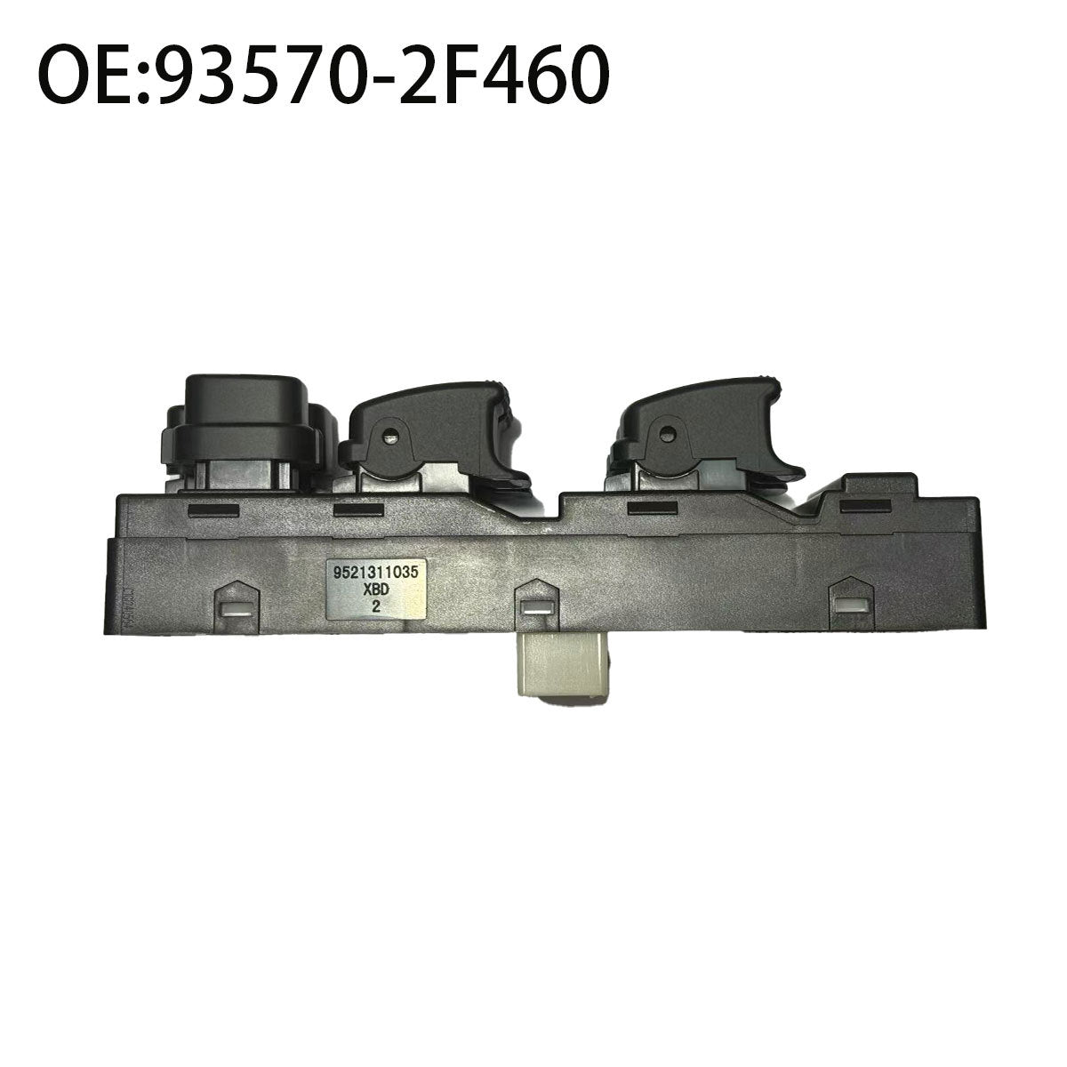 Power Window Switch 93570-2F460 / 2F460, Compatible with Kia, 2003-2009 (Left / Driver Side)